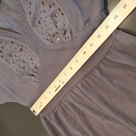 Dots Gray Midi Dress - Picture 8 of 9